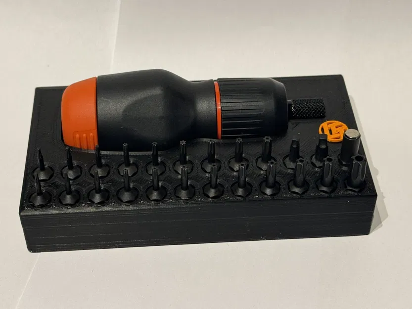 Giá đỡ tuốc nơ vít LTT Stubby và khay đựng 24 đầu bit (hỗ trợ Gridfinity) - Image 1