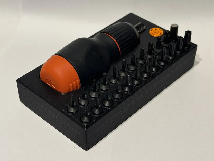 Giá đỡ tuốc nơ vít LTT Stubby và khay đựng 24 đầu bit (hỗ trợ Gridfinity) - Image 3