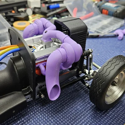 Bộ tăng áp kép Twin Turbo in 3D cho xe RC Everyday Rat Rod