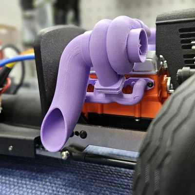 Bộ tăng áp kép Twin Turbo in 3D cho xe RC Everyday Rat Rod