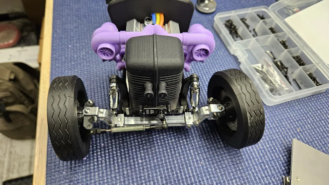 Bộ tăng áp kép Twin Turbo in 3D cho xe RC Everyday Rat Rod - Image 4