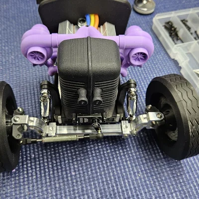 Bộ tăng áp kép Twin Turbo in 3D cho xe RC Everyday Rat Rod