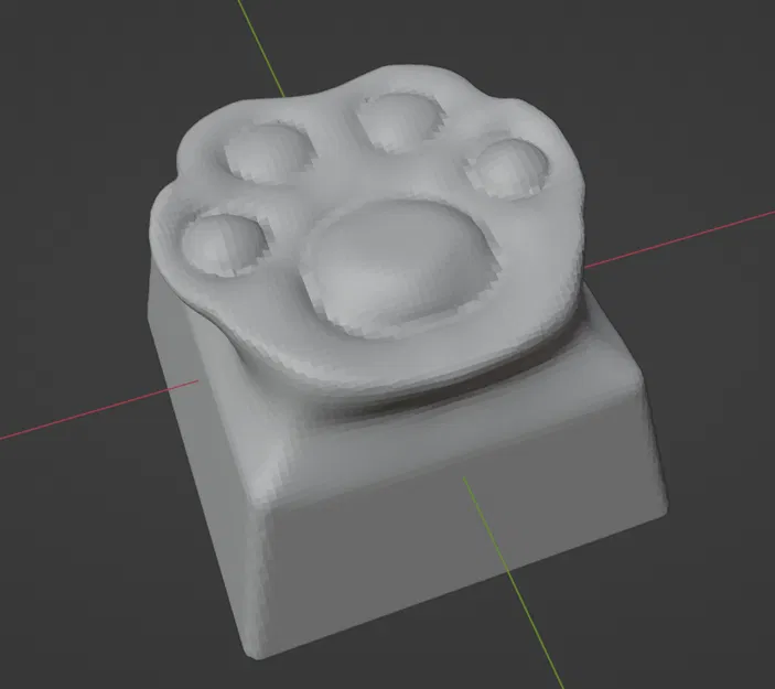 Tự in nút bàn phím cơ hình bàn chân mèo (Kitty Paw Keycap) siêu xinh - Image 1