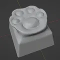 Tự in nút bàn phím cơ hình bàn chân mèo (Kitty Paw Keycap) siêu xinh - Thumbnail 1