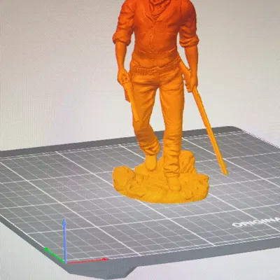 Mô hình 3D John Wayne - Tượng cao bồi huyền thoại miền Tây