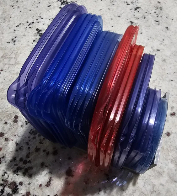 Giá để nắp hộp Tupperware (phiên bản mở rộng) - Image 1