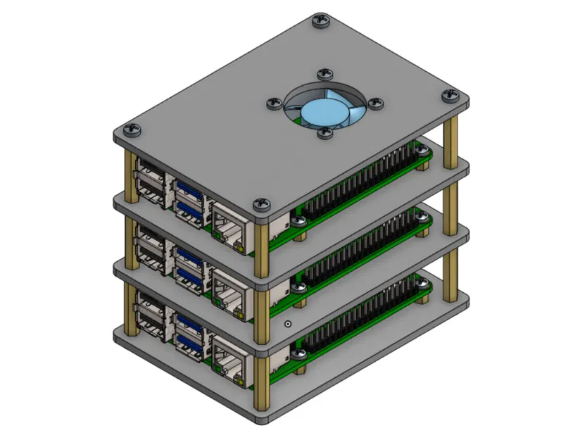 Bộ khung xếp chồng cho Raspberry Pi (Stackable Raspberry Pi/s) - Image 1