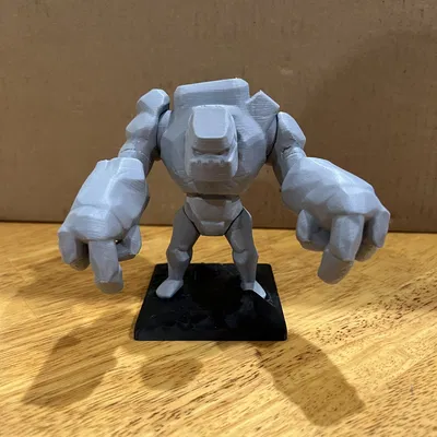 Mô hình Golem cấp 1 trong Clash of Clans (bản in 3D chi tiết)