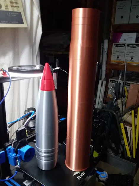 Mô hình vỏ đạn 88mm Kwk 36 HE cho xe tăng Tiger I - Image 1