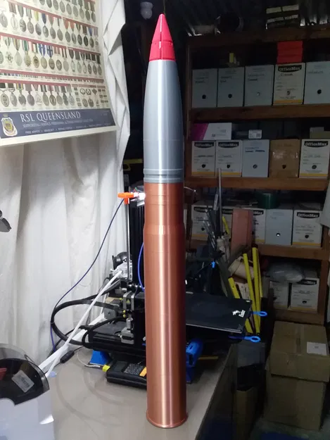 Mô hình vỏ đạn 88mm Kwk 36 HE cho xe tăng Tiger I - Image 6