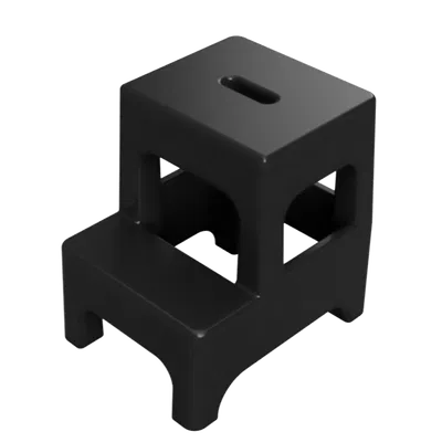 Mô hình ghế đẩu 2 bậc thu nhỏ cho nhà búp bê - In 3D dễ dàng