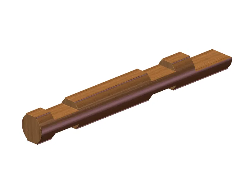 Mảnh Ghép Lincoln Log Cỡ Lớn (Quadruple Wide) - Mô hình in 3D - Image 4