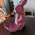 Mô hình chú thỏ ôm giỏ (Easter Bunny with basket) trang trí in 3D - Thumbnail 2