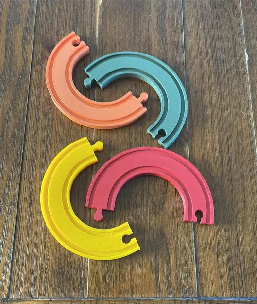 Khúc cua 180 độ cho đường ray xe lửa gỗ (Tương thích Brio) - Image 1