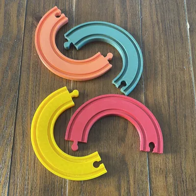 Khúc cua 180 độ cho đường ray xe lửa gỗ (Tương thích Brio)