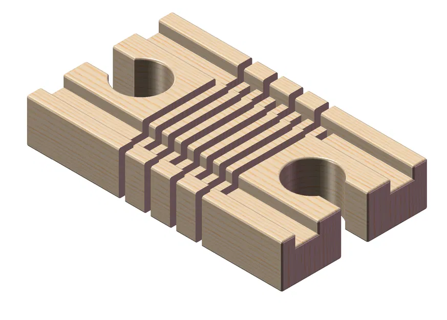 Adapter Nối Ray Tàu Hỏa Gỗ Loại Nhỏ (Female-Female) Tương Thích Brio - Image 2