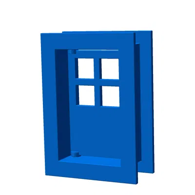 Mô hình Cửa gỗ Lincoln Log Cổ điển - Có thể in 3D