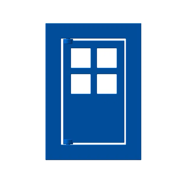 Mô hình Cửa gỗ Lincoln Log Cổ điển - Có thể in 3D - Image 2