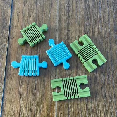 Adapter Nối Ray Tàu Hỏa Bằng Gỗ Loại Nhỏ (Male-Male Flex) Tương Thích Brio