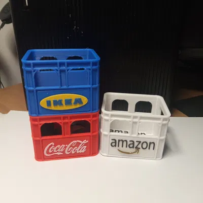 Thùng bia mini xếp chồng: Dựng pin, linh kiện, đồ dùng văn phòng