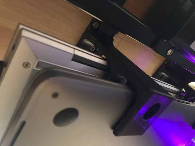 Giá treo dưới bàn cho 2 Laptop - Bản cải tiến mỏng và chắc chắn - Image 1