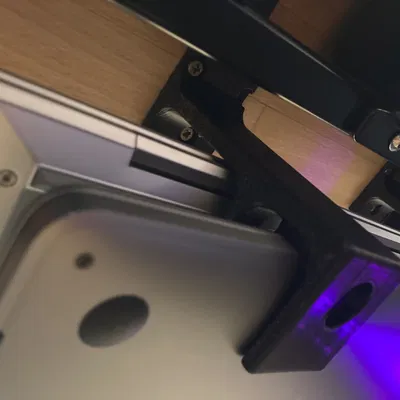 Giá treo dưới bàn cho 2 Laptop - Bản cải tiến mỏng và chắc chắn