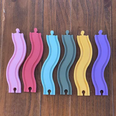 Đường ray tàu hỏa gỗ cong tương thích Brio (Brio Compatible)