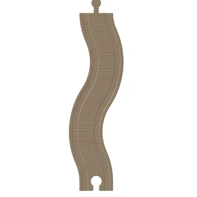 Đường ray tàu hỏa gỗ cong tương thích Brio (Brio Compatible)