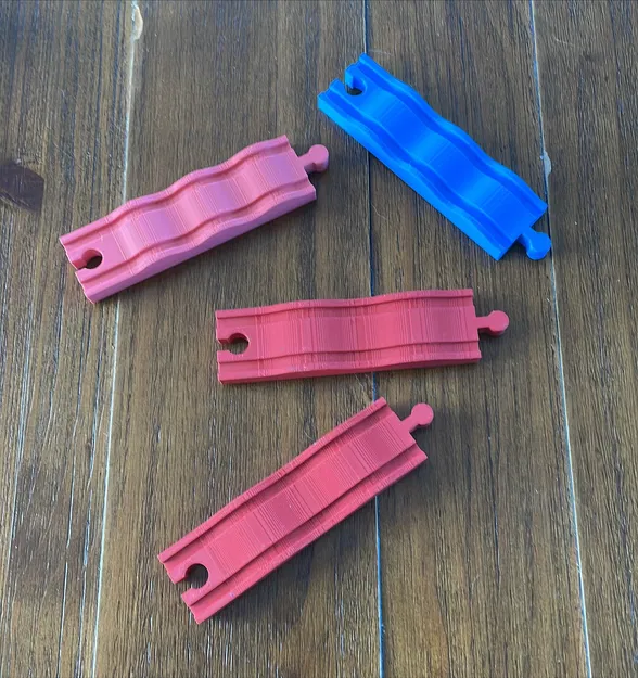 Đường ray xe lửa gỗ Bumpy Track V3 tương thích Brio - Image 1