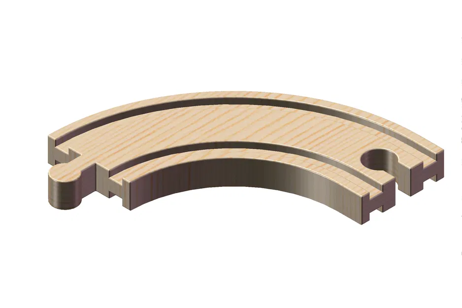 Đường ray xe lửa gỗ 90 độ tương thích Brio (Brio Compatible) - Image 5