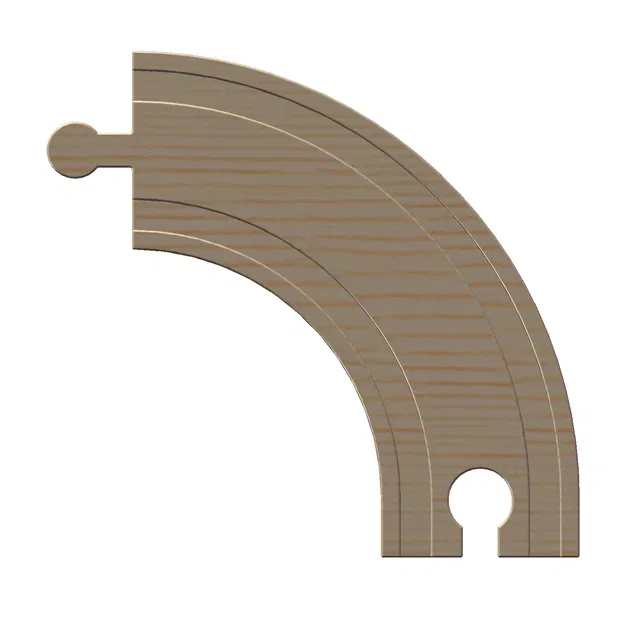 Đường ray xe lửa gỗ 90 độ tương thích Brio (Brio Compatible) - Image 6