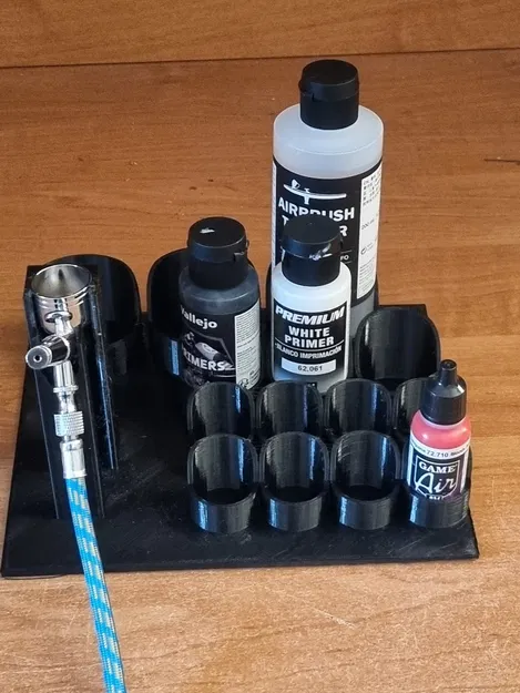 Kệ Để Súng Phun Sơn Airbrush Và Lọ Màu Đa Năng - Image 1