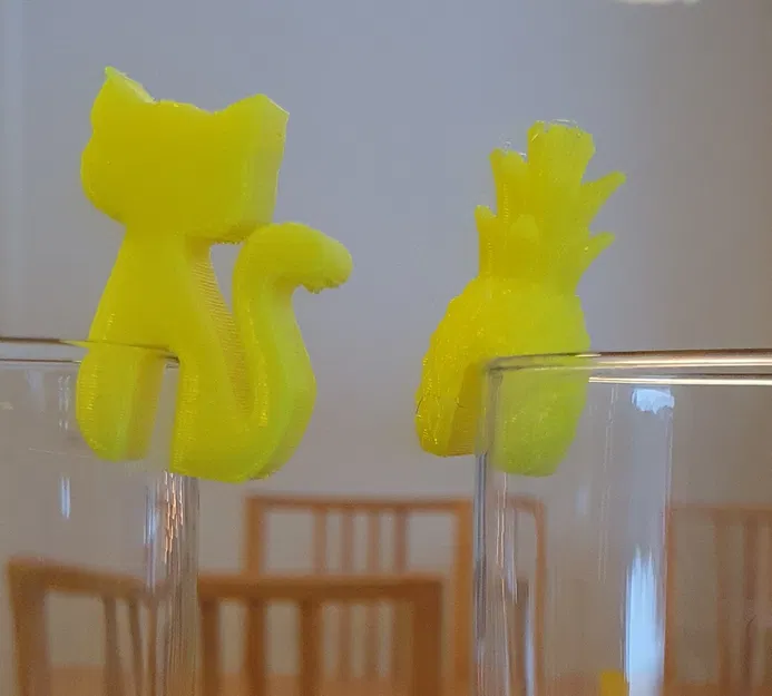 Đánh dấu ly hình mèo siêu cute cho bữa tiệc (Cat meeple glass marker) - Image 2
