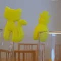 Đánh dấu ly hình mèo siêu cute cho bữa tiệc (Cat meeple glass marker) - Thumbnail 2