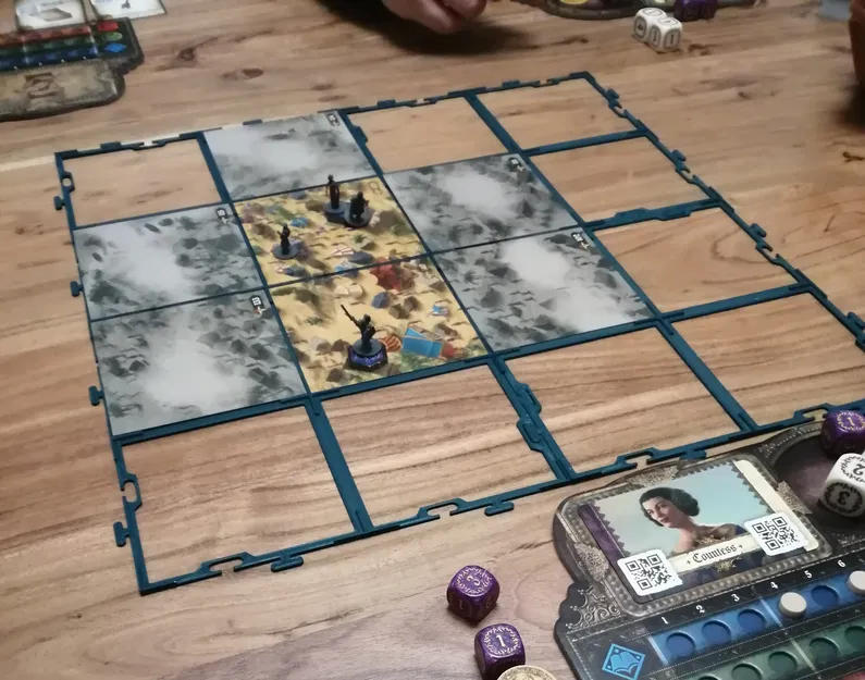 Khung lưới giữ bản đồ cho boardgame Destinies - Image 1