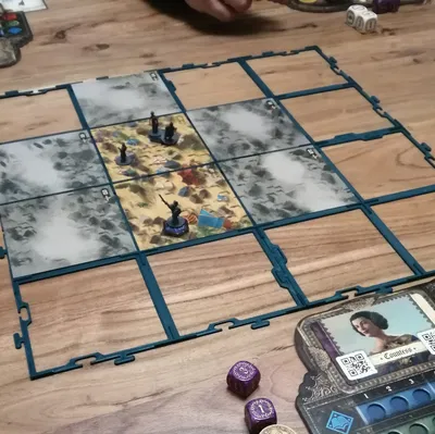 Khung lưới giữ bản đồ cho boardgame Destinies