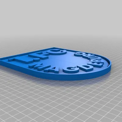 Mô hình 3D logo câu lạc bộ bóng đá 1. FC Magdeburg độc đáo