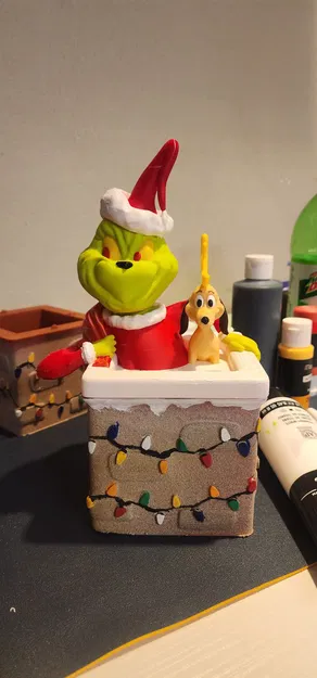 Mô hình trang trí Grinch và chú chó Max in 3D cực đẹp cho Giáng sinh - Image 1