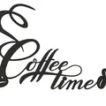 Mô hình trang trí chữ Coffee Time độc đáo in 3D - Thumbnail 1