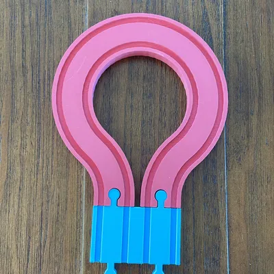 Đường ray tàu hỏa gỗ Brio U-turn đôi in 3D