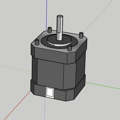 Mô hình 3D động cơ bước Nema 17 chuẩn xác cho máy in 3D