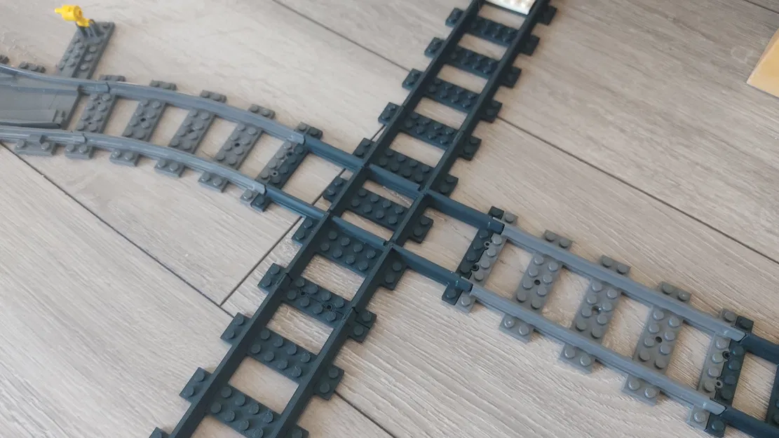 Lego train - Đường ray giao nhau (Cross track rail) - Image 1