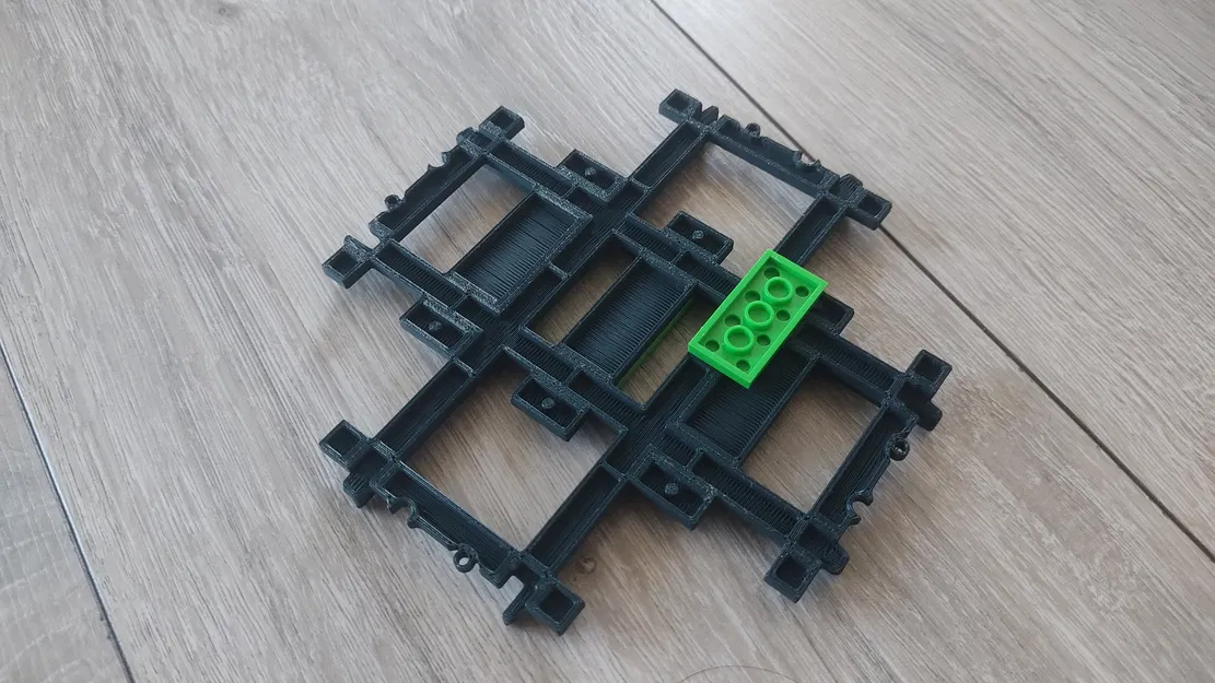 Lego train - Đường ray giao nhau (Cross track rail) - Image 3