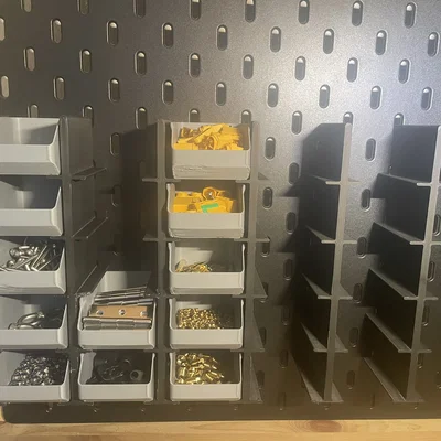 Giá treo tường IKEA Skadis cho hộp lưu trữ VersaVault gọn gàng