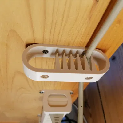 Kẹp giữ dây cáp dưới gầm bàn - Giải pháp quản lý cáp gọn gàng