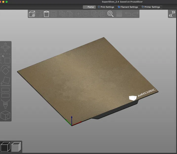 Mô hình bàn in Anycubic Kobra Go cho SuperSlicer - Image 1