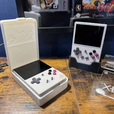 Bộ Case kiêm Giá đỡ trưng bày cho máy chơi game RG35XX Plus