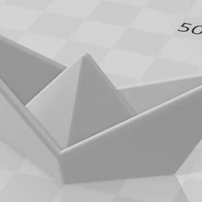 Mô hình thuyền giấy Origami 3D: Đơn giản, tinh tế và dễ in