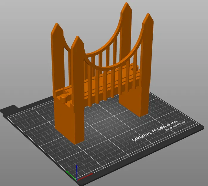 Mô hình cầu treo 3D cho đường ray tàu hỏa Brio - Image 1