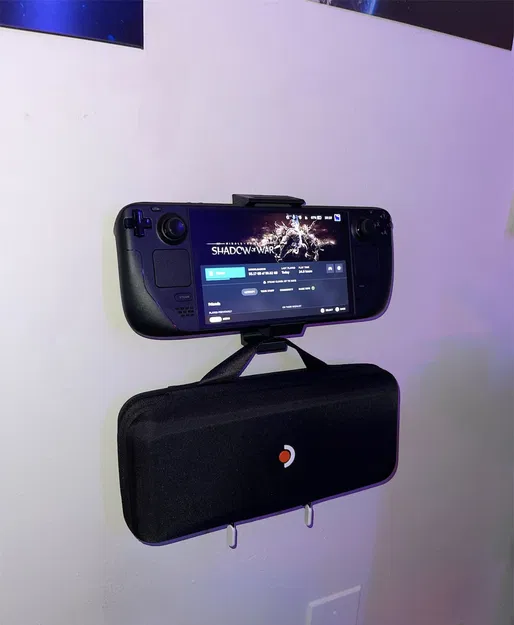 Giá treo tường cho Steam Deck kèm móc treo và lỗ thông gió - Image 1